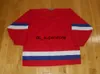 Aangepaste vintage CCM UCKA HC CSKA MOSCOW RUSSIA RODE LEGGE MENS KHL HOCKEY JERSEY STITCH Voeg elke nummernaam Men Kid Hockey Jerseys XS-5XL toe