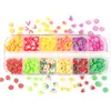 12 grilles Nail Art fruits minuscules tranches décorations polymère argile autocollant décalcomanie ongles conseils accessoires de manucure fournitures de Salon de manucure