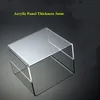 U Shape Clear Acrylic Table Display Racks Holder Stand For Shoes Handbags And Cosmetics Retail Stores Supplier
