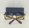 Vitnage 607 Kristall Gold Quadrat Sonnenbrille Blau Farbverlauf Männer Mode Sonnenbrille für Frauen gafa de sol mit Box