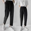 Sommar casual byxor män lösa randiga affärer klänning byxor streetwear kontor byxor manlig kostym pant pantalon homme 210527