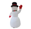 Glowing Huge Christmas Inflatable Snowman Campfire Camping LED Lights Outdoor Indoor Lighted for Holiday Decoration Lawn Yard Deco9519773