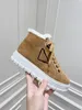 21S Women Boots warm shoes Suede Shearling Winter Booties Mid-Top Sneakers luxury design casual shoe platform with box EU35-40