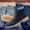 COTURNO Siyah Yüksek Üst Erkek Çizmeler Deri Kış Kar Botları Erkekler Su Geçirmez Kürk Ile Su Geçirmez Sıcak Kereste Bot Patik Kara Ayakkabı