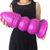 Massagem super enorme grande anal plug silicone vibrador sem vibração preto ânus massagem dilatador anal brinquedo sexual erótico gigante anal vibrador butt plug