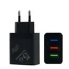 2.4A 3 Usb-portar Eu USA AC-nätadapter Väggladdare Plug för Samsung Galaxy s8 s10 s20 htc