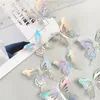 Duvar Çıkartmaları 12 adet / takım Ayna 3D Etkisi Kelebekler Çıkartması Sanat Parti Dekorasyon Düğün DIY Ev Dekorları Bırak