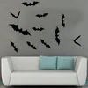 2021 Halloween Decorations Party Supplies DIY Supplies 3D Decorative Scary Bats Walls Decal Wall Sticker Decor Homes Window Decora5729096