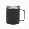 Tasses à café en acier inoxydable de 12 oz Tasse à bière avec poignée d'étanchéité Couvercle Tasses à café à thé isolées à double paroi Tasse de voyage en plein air SEAWAY RRF11778