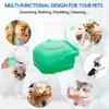 Pet Dog Grooming Shampoo Massager Brush Bathroom Puppy Cat Bath Massage Gloves Soft Safety Silicone Accessories for Dogs Cats Tools Mascotas Products