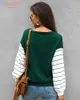 AELEGANTMIS Elegancki Jesień Zima Dzianiny Swetry Swetry Kobiety Casual V Neck Długi Rękaw Dzianie Sweter Damska Dzianina Jumper 210607