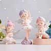 Angel Annie Figurines Fairy Garden Miniatures Resin Ornaments Girl Elf Statue Home Decor Room Decoration Birthday Gifts 211105