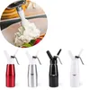 Professional Bated Cream Dispenser Aluminium Świeży Krem Kremowy Pianka Pianka Piekarnia Foaner Desery Narzędzia 500ml JKKD2103