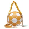 Individualität Parodie Basketball Fußball Handtasche Frauen Fashion Zipper Runde Schulter Tasche Casual Kette Sling Tasche MB707