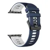 Dual Color Straps Horlogeband Sport Siliconen Band Beschermende Vervanging Armband Banden voor Apple Horloge Iwatch 7 6 5 Maat 40/41 44 / 45mm