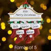 DIY рождественские украшения рождественские носки орнамент рождения рождения вечеринка подарок персонализированные семейные аксессуары смолы с красной веревкой