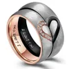 stainless steel heart ring promise