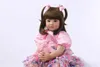 60cm silicone renascido bebê boneca brinquedos princesa toddler bonecas meninas brinquedos alta qualidade limitada coleção de bonecas Q0910