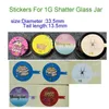 3 5G Flowers Glass Jar Etykieta Bakpack Boyz Jungle Boys Runtz Sharklato Stikcers dla 1G Shatter Jars ZkttleZ203Q