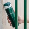 Starbucks Thermos Mermaid Goddess Vacuüm Cup zwartachtig Groene roestvrijstalen tuimelaar 500 ml koffiekop Begeleidende kop