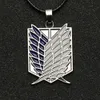 Atak na Naszyjnik Titan Wings of Dom Eren Scout Legion Straż stacjonarne Wojskowe Police Staree Squad Wisiorek Anime Jewelry
