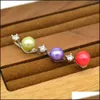 Réglages de bijoux 3 pendentif perle goutte collier réglage base de montage solide 925 Sterling Sier Womes résultats de bricolage accessoires montures en gros D