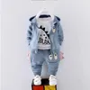Cutemoon baby pojke sport kostym kläder uppsättningar barn blommiga kläder till födelsedag formella outfits kostym mode topps skjorta + pants 3st g1023