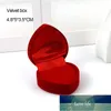 Contenitore di gioielli di moda Contenitore di scatole contenitore di conchiglia a cuore di velluto per anello di fidanzamento nuziale Orecchini Collana Display Regalo Prezzo di fabbrica design esperto Qualità