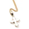 Vintage Cross Necklace Fashion Mens Gold Necklace Hip Hop Iced Out Pendant Necklaces Jewelry