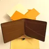 2021 새로운 고품질 L Billfold 지갑 파리 격자 무늬 스타일 디자이너 Mens 지갑 여성 지갑 고급 지갑 핸드백 291V