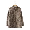 Oversize Leopard Printed Jackets Spring Coats For Women Ladies Plus Size Loose Korean Style Harajuku Outerwear 210531