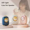 Mignon chat Capsule haut-parleur Portable sans fil Bluetooth 5.0 haut-parleur Mini basse Subwoofer lumière LED pour téléphone portable tablette PC