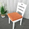 Cojín de espuma viscoelástica Estera de esponja gruesa Cojín de asiento de tela de lino de color sólido simple Cojín de respaldo de silla Cojín de doble uso Protección suave Caderas 210716