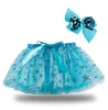 Bébé vêtements étoiles paillettes gaze jupes arc-en-ciel Tutu robe avec couvre-chef gratuit enfants filles fête danse Ballet Costume BT6490