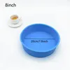 Baking Moulds Round Shape Silicone Molds Layered Cake Mold Toast Bread Mousse Mould Non-Stick Handmade Pastry Pan Accessories BH5327 TYJ