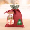 クリスマスの装飾gnomeリネンサンタ袋バッグ大ストッキングビンテージ袋卸売バルク年2022ギフトバッグ