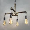 Plafoniere Tubo dell'acqua Lampada stile loft Edison Apparecchi a sospensione Vintage industriale appeso per sala da pranzo Bar1562427