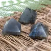 Naturlig Labradorite Moonstone Pyramid Gift Reiki Healing Chakra Meditation Rough Stone Polished Desk Smycken Dekoration