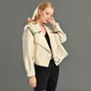 Femmes en cuir femmes Faux 2022 arrivée femmes automne hiver véritable veste manteau véritable peau de mouton surdimensionné coréen dames vêtements d'extérieur