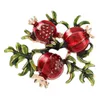 Assorted Girl's Favors Red pomegranate Brooch Fashion fruit Pins Collections Party Wedding Jewelry