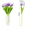 Couronnes de fleurs décoratives 10 pièces tulipe fleur artificielle pour la décoration de la maison vraie touche faux mariage tulipes Bouquet décor de jardin