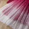 Girls Christmas Dress for Girls Long Sleeve Lace Ruffles Wedding Dress Elegant Princess Dress Children For New Year Costume G1026