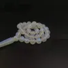 Beaded Strands Resin Tasbih Rosary Bead Islamic Muslim Adha Eid Gift Misbaha Arabic Jewelry Fashion White Blue Light Accessories On Hand Tru