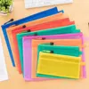 Blank A4 A5 A6 B4 B5 PVC frosted document Pouches mesh zipper file bag Files student test paper bill certificate gift storage bag Pouch