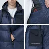 hommes premium voyage porter manteau d'hiver à capuche marque de mode vêtements pour hommes grande poche MWD21923I 211204
