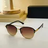 Lunettes de soleil pour femmes Ovale Demi-cadre Mode Populaire UV400 Jambe en bois Hommes Designer Lunettes de soleil surdimensionnées Vintage Rétro Venez avec étui en bois Decode jambes lunettes PR91