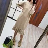 GIGOGOU Oversized Long Knit Women Maxi Sweater Dress Autumn Winter Pullover Straight Dresses Casual Highstreet Midi Dress 201008