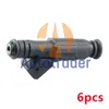 6pcs 0280155703 Brandstofinjector voor Jeep 40L Vervang hoge impedantie 198719987307695