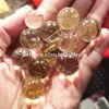 20 Pcs Génial 15-20mm Naturel Cheveux Doré Quartz Rutile Manifestation Sphère De Cristal Or Rutile Quartz Pierre Précieuse Lucky Ball Orb Spécimen