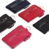 3 pièces porte-cartes femmes en cuir véritable multifonctionnel intérieur porte-clés portefeuille mélange couleur